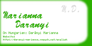 marianna daranyi business card